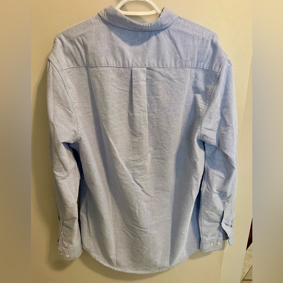 💚 U.S. Polo Assn. Blue Stretch Button-Down Shirt - Size L - Picture 8 of 8